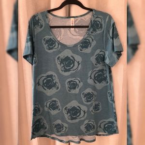 Blue Floral Classic T